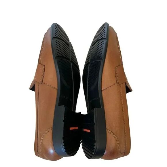 Rockport Men’s Brown Leather Round Toe Penny Loafer Oxford Stylish Shoes SZ 12 - Picture 5 of 16